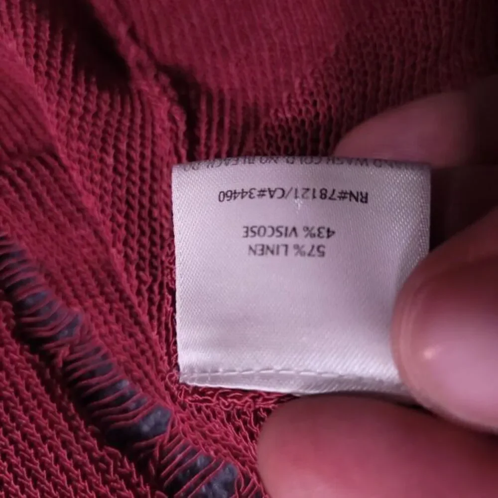 EILEEN FISHER Cardigan Womens PM Linen‎ Viscose Mesh Open Front Italian Yarn